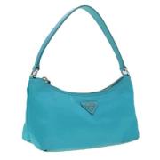 Prada Vintage Pre-owned Nylon prada-vskor Blue, Dam