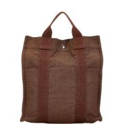 Hermès Vintage Pre-owned Canvas ryggsckar Brown, Dam