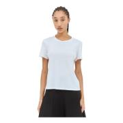 The Row Stretch Bomull Jersey Crewneck T-shirt White, Dam