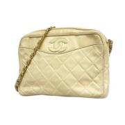 Chanel Vintage Pre-owned Canvas chanel-vskor White, Dam