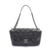 Chanel Vintage Pre-owned Laeder crossbodyvskor Black, Dam