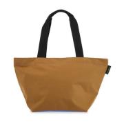 Hervé Chapelier Färgblock Nylon Toteväska Beige, Dam