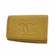 Chanel Vintage Pre-owned Laeder nyckelhllare Beige, Dam