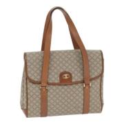 Celine Vintage Pre-owned Canvas handvskor Beige, Dam