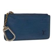 Louis Vuitton Vintage Pre-owned Laeder plnbcker Blue, Dam