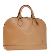 Louis Vuitton Vintage Pre-owned Laeder handvskor Beige, Dam