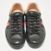 Gucci Vintage Pre-owned Laeder sneakers Black, Dam