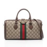 Gucci Vintage Pre-owned Canvas handvskor Beige, Dam