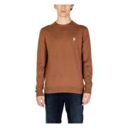 U.s. Polo Assn. Herrstickat Kollektion: Höst/Vinter Beige, Herr