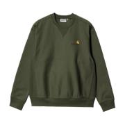 Carhartt Wip Sweatshirt med amerikansk brodyr Green, Herr