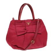 Prada Vintage Pre-owned Nylon prada-vskor Pink, Dam