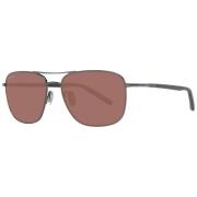 Serengeti Gunmetal Aviator Solglasögon Gray, Herr