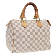 Louis Vuitton Vintage Pre-owned Canvas handvskor White, Dam