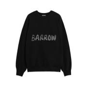 Barrow Sliten Crewneck Tröja med Gul Smil Black, Herr