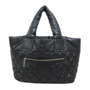 Chanel Vintage Pre-owned Tyg totevskor Black, Dam