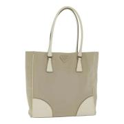 Prada Vintage Pre-owned Canvas prada-vskor Beige, Dam