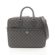 Gucci Vintage Pre-owned Canvas portfljer Gray, Dam