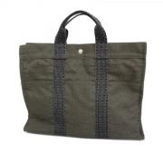 Hermès Vintage Pre-owned Canvas totevskor Gray, Dam