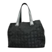 Chanel Vintage Pre-owned Tyg totevskor Black, Dam