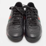 Gucci Vintage Pre-owned Laeder sneakers Black, Herr