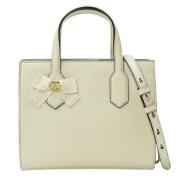 Gucci Vintage Pre-owned Laeder handvskor White, Dam