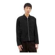 Stüssy Blank Twill Zip-Up Jacka Black, Herr