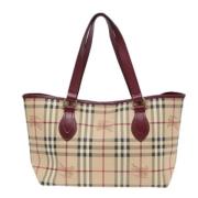 Burberry Vintage Pre-owned Canvas totevskor Beige, Dam