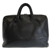 Bottega Veneta Vintage Pre-owned Laeder portfljer Black, Herr