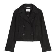 Marc O'Polo Cropped caban jacka Black, Dam