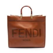 Fendi Vintage Pre-owned Laeder handvskor Brown, Dam