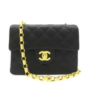 Chanel Vintage Pre-owned Canvas chanel-vskor Black, Dam