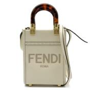 Fendi Vintage Pre-owned Laeder handvskor White, Dam