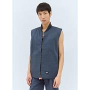 Dickies Twill Crewneck Vest med Fickor Blue, Herr