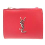 Saint Laurent Vintage Pre-owned Laeder plnbcker Red, Dam