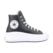 Converse Hög Topp Stiliga Sneakers Black, Dam