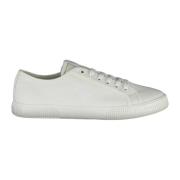 Calvin Klein Sportiga vita sneakers med kontrastdetaljer White, Herr