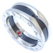 Bvlgari Vintage Pre-owned Silver ringar Black, Dam