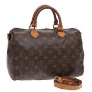 Louis Vuitton Vintage Pre-owned Canvas handvskor Brown, Dam