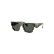 Prada PR A06S 25A40L Sunglasses Green, Herr