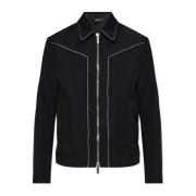 Dsquared2 Jacka med dekorativ sömnad Black, Herr