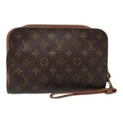 Louis Vuitton Vintage Pre-owned Canvas kuvertvskor Brown, Dam