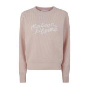 Maison Kitsuné Handskrift Komforttröja Pink, Dam