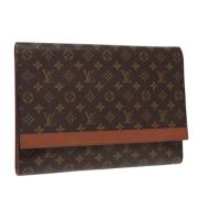 Louis Vuitton Vintage Pre-owned Canvas kuvertvskor Brown, Dam