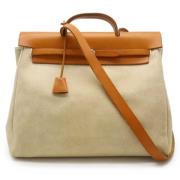 Hermès Vintage Pre-owned Canvas handvskor Brown, Dam