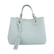 Emporio Armani Celeste Shoppingväska Blue, Dam