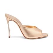 Casadei Metallic Blade Flash Mule Beige, Dam