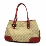 Gucci Vintage Pre-owned Canvas axelremsvskor Red, Dam