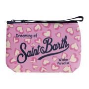 MC2 Saint Barth Neopren clutch med tryck och dragkedja Pink, Dam