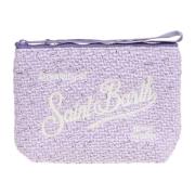 MC2 Saint Barth Tweed Style Aline W Clutch Väska Purple, Dam