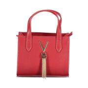 Valentino by Mario Valentino Röd Polyeten Handväska Red, Dam